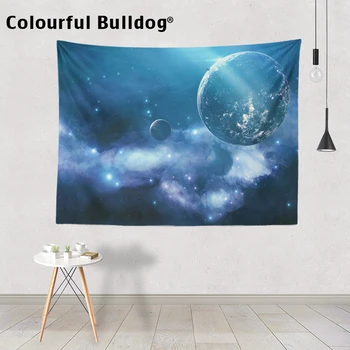 

Luxury Psychedelic Space View Wall Blanket Planet Vortex Aura Decorative Tapestry Apartment Dormitory Living Room Wall Hanging