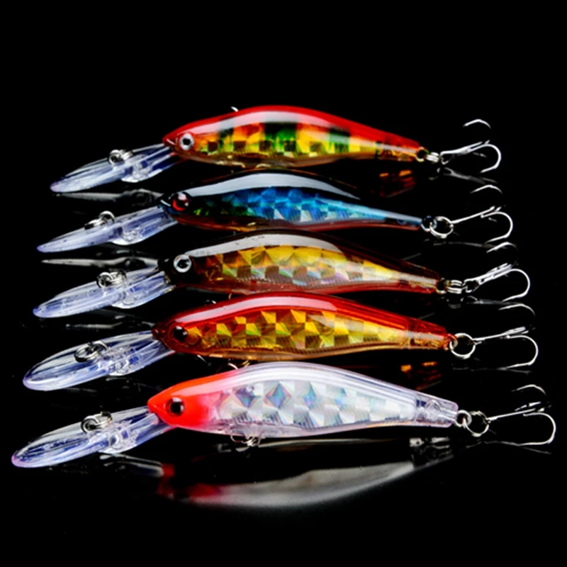 Набор наживок для рыбалки Minnow Crankbait Pesca 5 шт./лот искусственные жесткие рыболовные