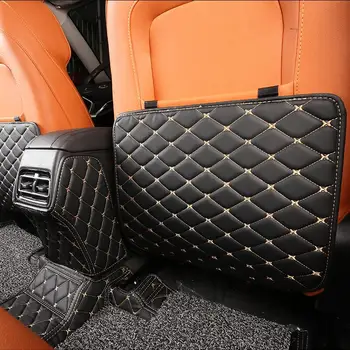 

Children's anti-dirty mat Interior Refit Armrest Box Rear Seat Kick Pad for Hyundai Sonata 2016 2017 2018