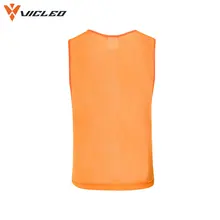 Vicleo бренд футбольный жилет тренировочный короткий для мужчин дышащий Бег Фитнес сетка поверхность быстросохнущая Спортивная футболка 16Z11000