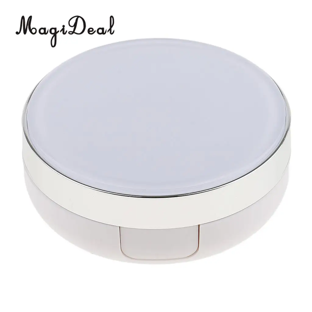2x Empty Luxurious Make-up Powder Container Air Cushion Case with Puff and Extra Inner Container Foundation BB Cream Box
