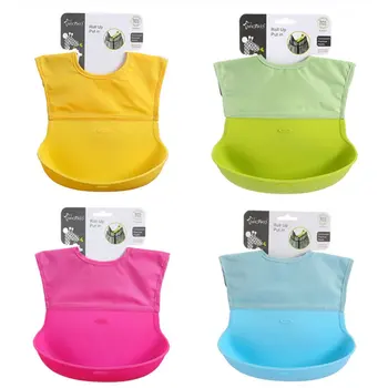 

Hot Newborn Baby Bibs Kids Waterproof Silicone Bandana Bib Saliva Towel Scarf