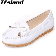 Женские туфли на плоской подошве слипоны Туфли с бантиками для женские лоферы; мокасины; женская обувь zapatos mujer балетные костюмы удобные кеды, кроссовки