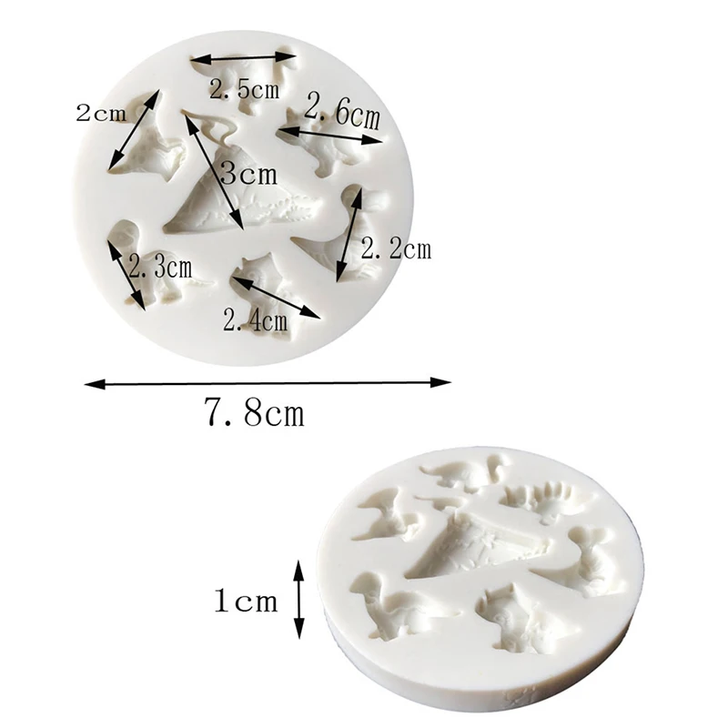 DIY формы для выпечки Форма для шоколада силиконовые динозавров торта помадки плесень торт отделочных работ