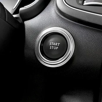 

For Renault Koleos 2017 2018 Stainless steel Car engine start stop button Cover Trim Car Styling Accessories 1PCS