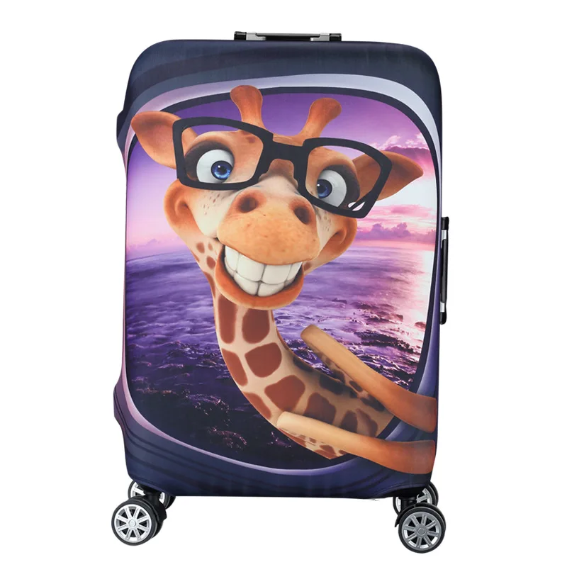 QIAQU брендовый дорожный утолщенный эластичный цветной защитный чехол для чемодана, подходит для 18-32 дюймовых чехлов, аксессуары для путешествий