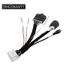Sinosmart cabo de 24 pinos c24d para nissan, 1 2 3 geração com sistema multimídia, conector oem, sem danificar o carro fios de fios