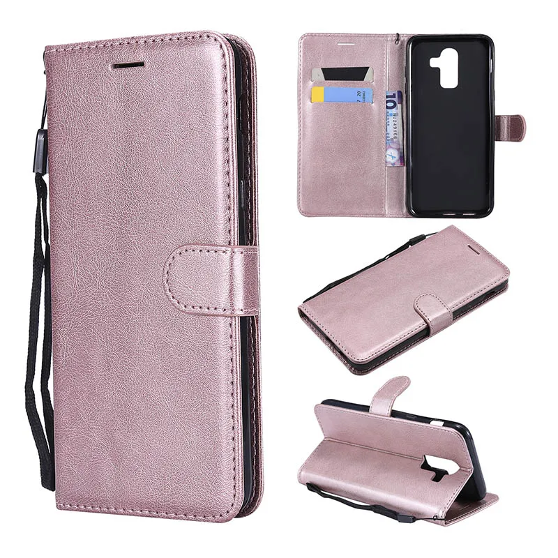 Luxury Leather Flip Case For Samsung Galaxy J3 J5 J7 2016 2017 J2 Pro J4 J6 J8 2018 J7 Duo J7 J5 Prime Wallet Full Cover Plain   (9)