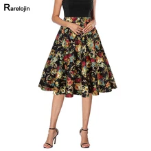 Летняя Осенняя юбка Новая европейская американская женская модная юбка с высокой талией плиссированная юбка миди юбка женская одежда