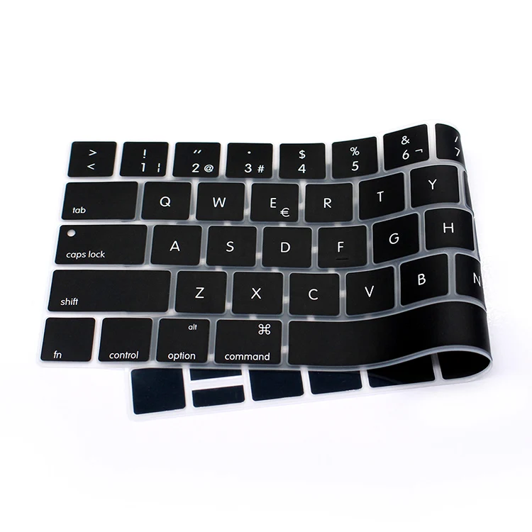 Испанская силиконовая крышка клавиатуры наклейки протектор кожи для Mac Pro 1" 15 A1706 A1707 A1989 A1990 с сенсорной панелью Версия США