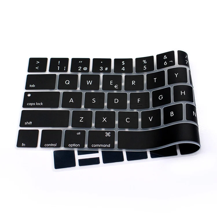

Spanish Silicone Keyboard Cover Stickers Protector Skin for Mac Pro 13" 15 A1706 A1707 A1989 A1990 with Touch Bar US Version