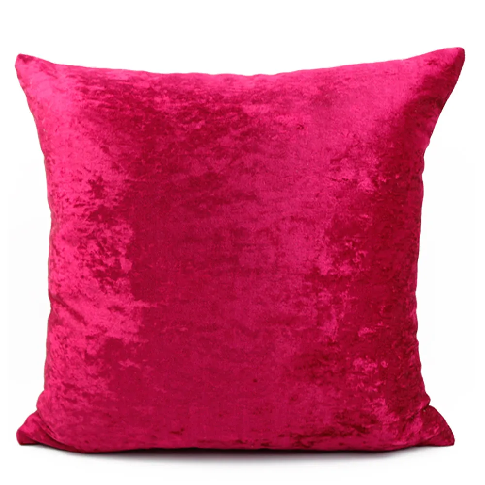 Ice Silver Velvet Pillow Solid Colorr Luxury Pillowcase Cushion Home Decor For Living Room Sofa Custom Throw Pillow 40/45/50/60 4