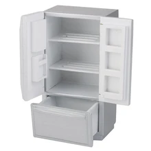 ABWE Лучшая 1:12 кукольный домик кухня миниатюрный деревянный холодильник 2 вида цветов