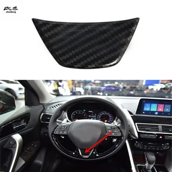 

1pcs/lot ABS carbon fiber grain steering wheel decoration cover for 2018 Mithsubishi Eclipse Cross