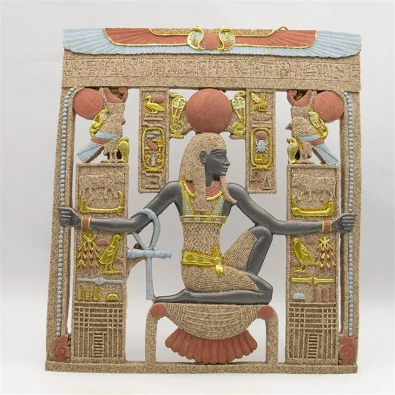 Статуэтка египетской богини из смолы, подвесная статуя из песчаника, египетская статуя, скульптура, домашний декор, украшения, статуи для украшения, подарок