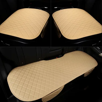

Pu car seat cover front rear leather cushion protector mat pad for kia hyundai volvo lada kalina granta priora renault logan
