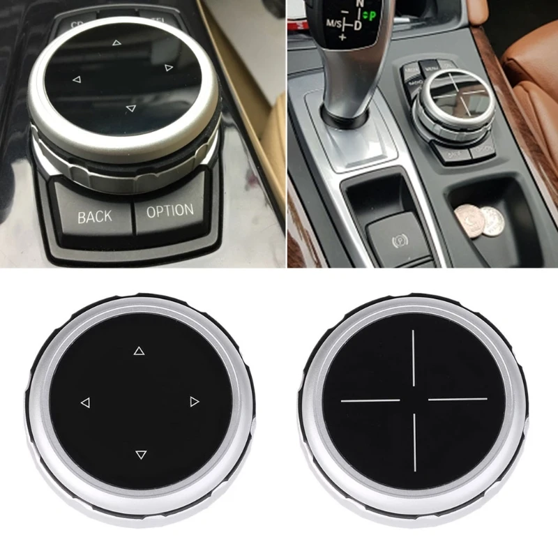 

Aluminum Alloy 7/5 buttons Multimedia Cover Automobiles Interior Control Button Switch For BMW X1 X3 X5 X6 F30 E90 E92 F10 F18