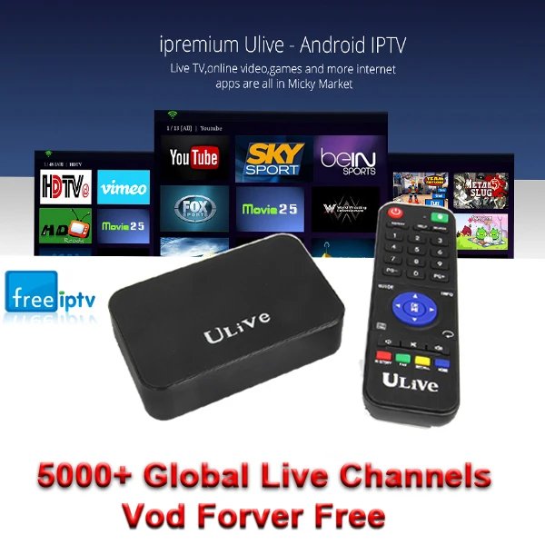 Hot Forever Free 5000+ Live Channels Android Tv Box Kodi Fully Loaded