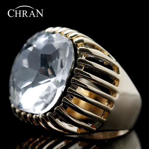 CHRAN Hollow Desgin Gold Color Square Crystal Wedding Jewelry Rings for Women Fashion Ladies Christams Gift | Украшения и