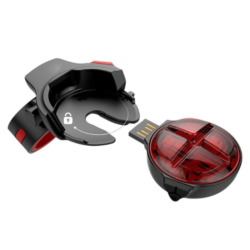 Usb зарядка для велосипеда Интеллектуальный стоп-сигнал велосипедный ночной езды индукционный велосипедный фонарь Водонепроницаемый Предупреждение