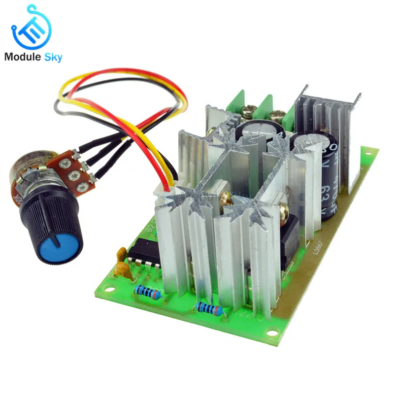 

DC10-60V DC 10-60V Motor Speed Control Regulator PWM Motor Speed Controller Switch 20A Current Regulator High Power Drive Module