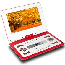 HD big screen 14 inch video DVD player Portable dvd Support Card U disk Game move