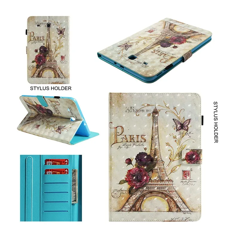 For samsung galaxy tab e 9.6 sm-t560 PU leather Stand Case For Samsung Galaxy Tab E 9.6 inch Cover T560 T561 SM-T561 Funda Tablet Flip Cases (12)