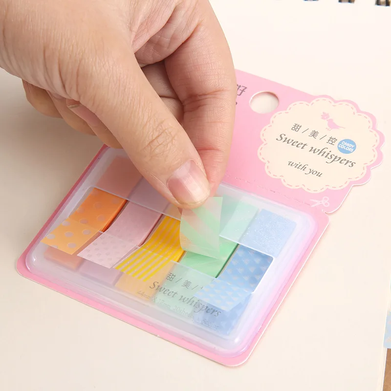 

Polyester film DIY creative self-adhesive decoration notes convenient sticky paper kawaii Korean office stationery Student gifts