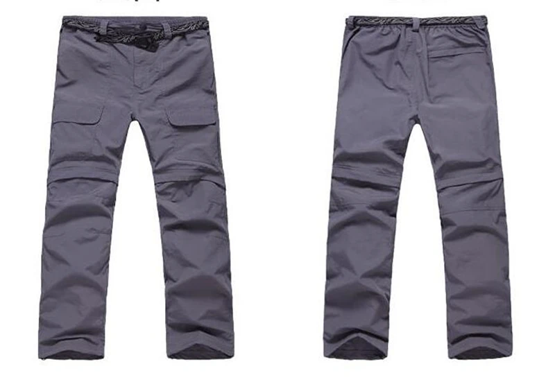 Мужские летние съемные быстросохнущие брюки Съемная дышащая УФ-Защита водонепроницаемые брюки мужские военные тактические брюки карго