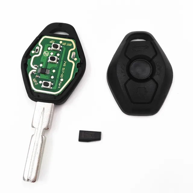3 Button 433MHZ/315MHZ Remote Key for BMW X3 X5 E38 E39 E46 4 Track EWS