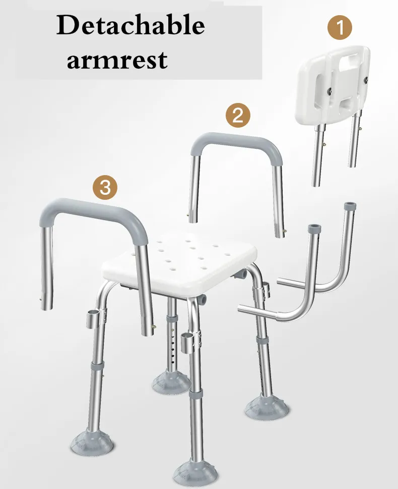 Bathroom Shower Stool Bath Stools Shower Chair for Old People Pregnant Woman and Disabled Bath Stool Toilet Chair