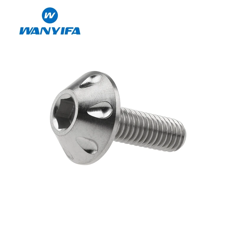 

Wanyifa M6x18 Umbrella Head Drilling Titanium Bolt Screw for Bicycle Motorcycle Shell Part