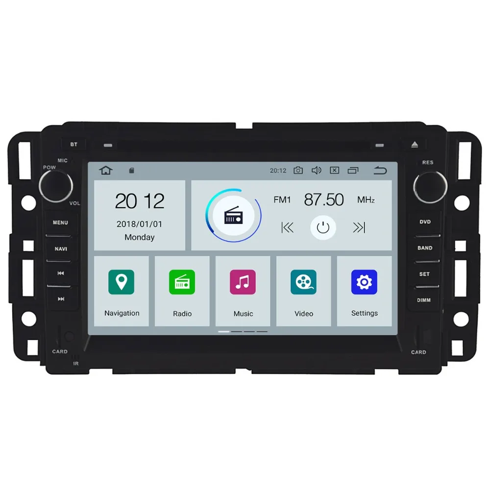 Aotsr Android 9 0 GPS навигация автомобильный dvd плеер для GMC Yukon Tahoe 2007 2012 мультимедиа радио