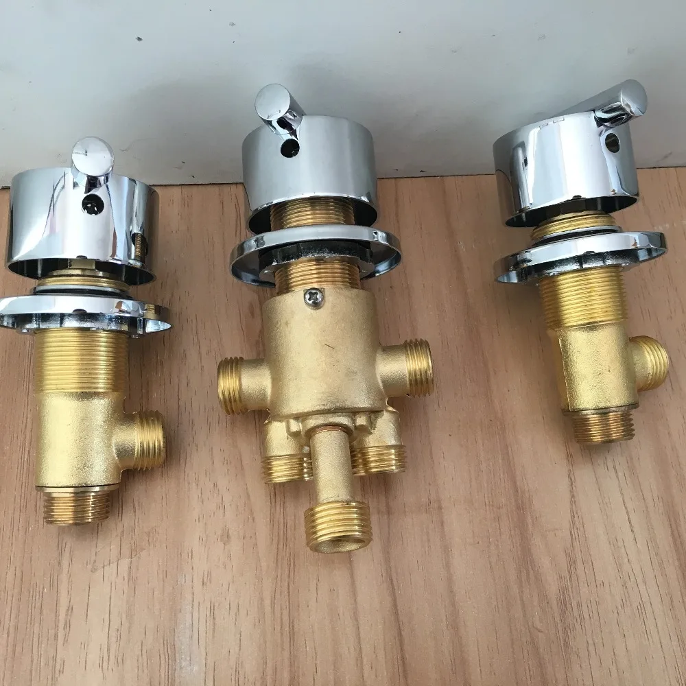 2021 Solid Brass Switch Valve For Bathtub Faucet Shower Mixer, 3 Ways