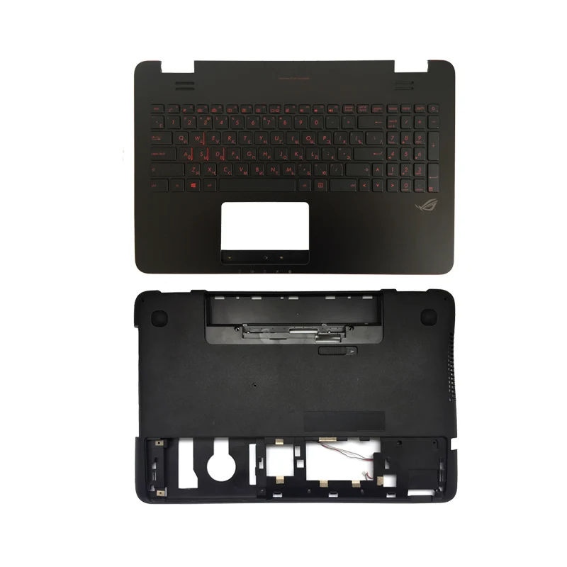 Русская клавиатура ноутбука с подсветкой для Asus G551 G551J G551JK G551JM G551JW G551JX G551VW G551V Palmrest учпп/чехол для задней части корпуса чехол - Цвет: Russian and D