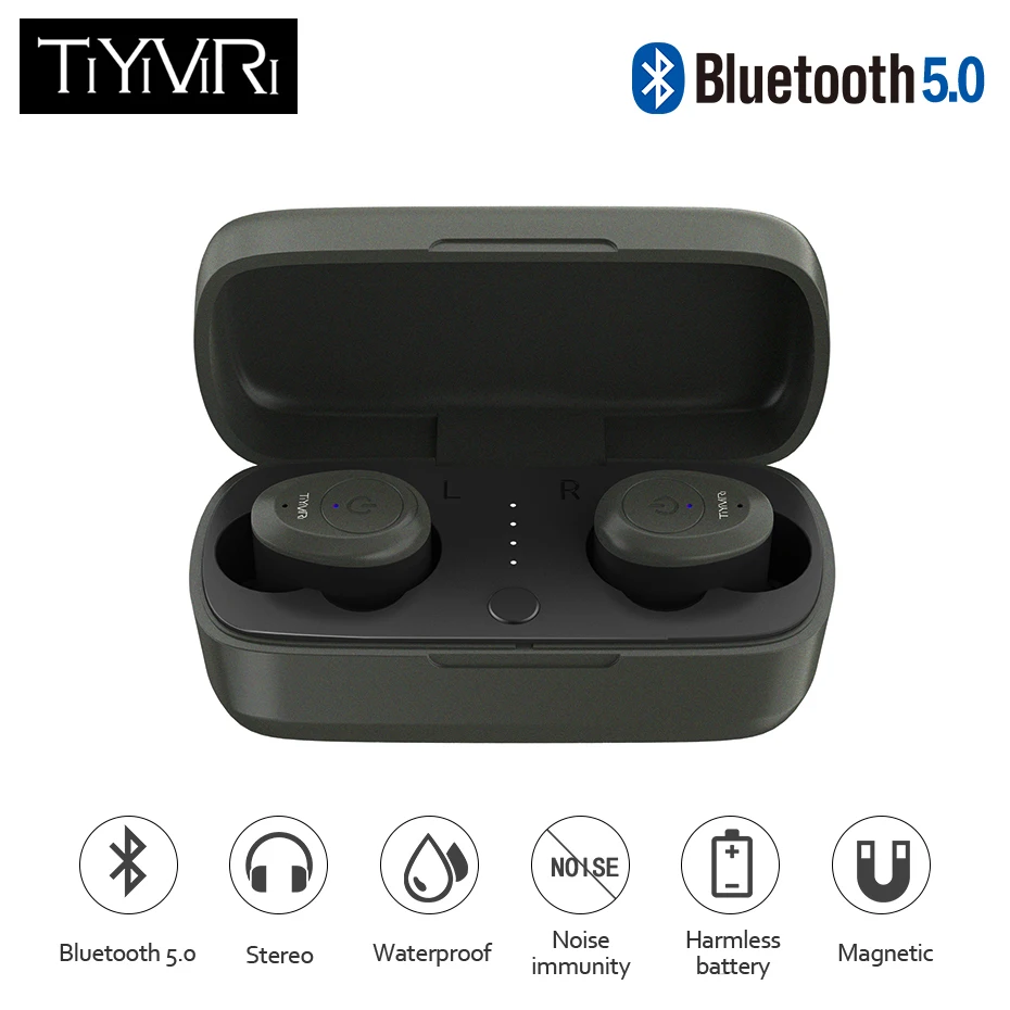TiYiViRi Bluetooth наушники истинные беспроводные стерео IPX5 водонепроницаемые
