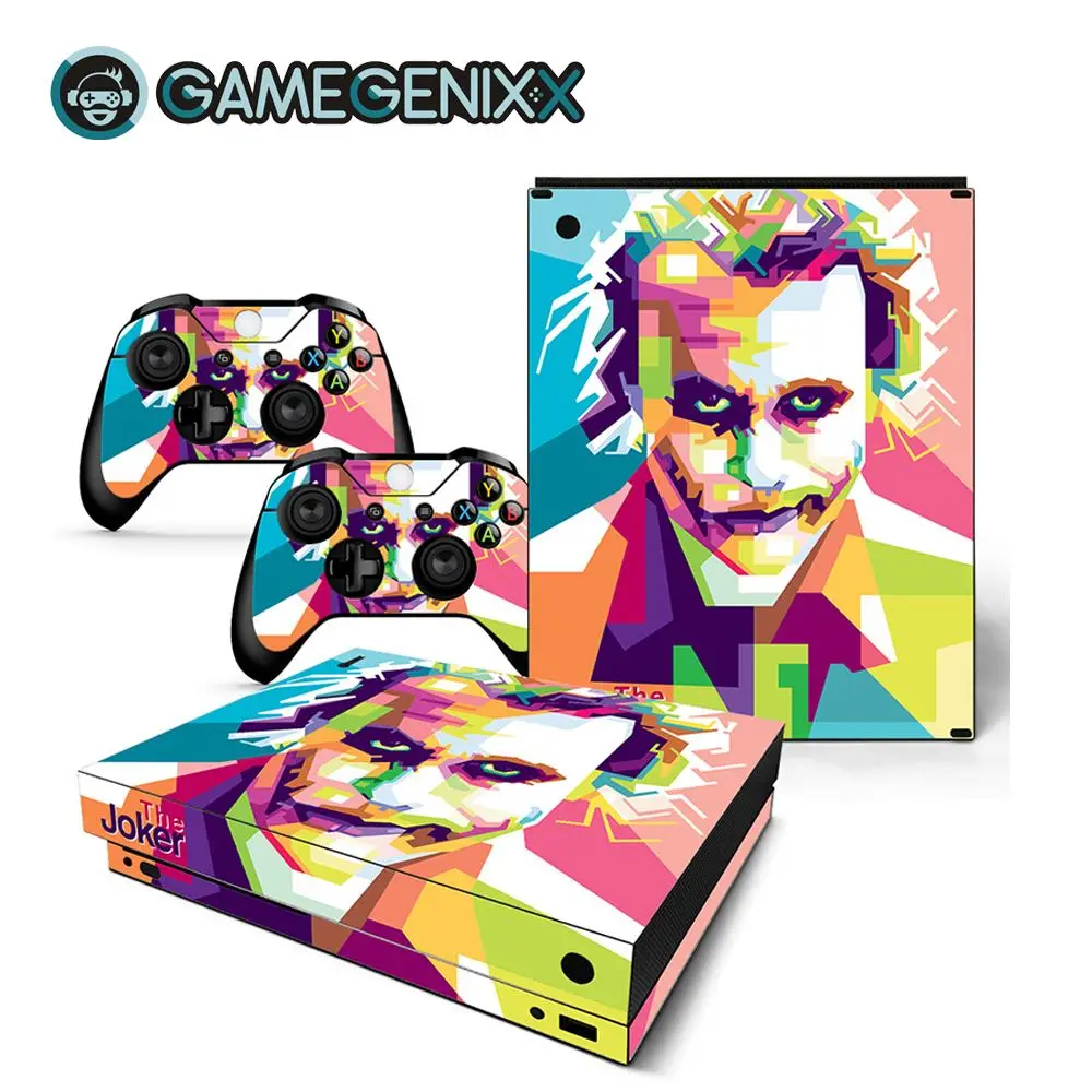 

GAMEGENIXX Skin Sticker Vinyl Decal for Xbox One X Console and 2 Controllers - The Joker
