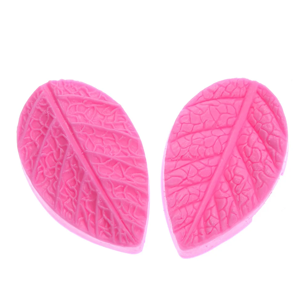 

2PCS/Set Fondant Cake Decorating Tools Flower Making GumPaste Peony Rose Floral Petal Leaf Veiner Silicone Mold