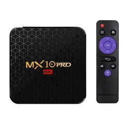 Mx10 Pro Smart Tv Box Android 9,0 Allwinner H6 Uhd 4 K медиаплеер 6 K декодирование изображения 4 Gb/64 Gb 2,4G Wifi 100 M Lan Usb3.0 H.26