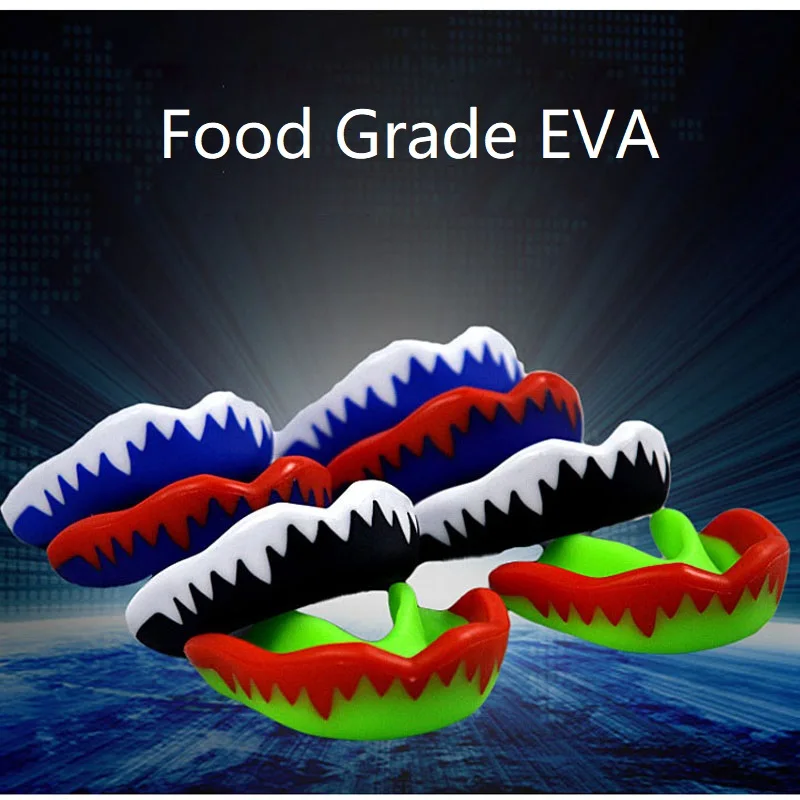 

Food Grade Sports EVA Teeth Protector Mouth Guard Boxing Tooth Brace Protect Mouthguard for Basketball Football Rugby Accessory