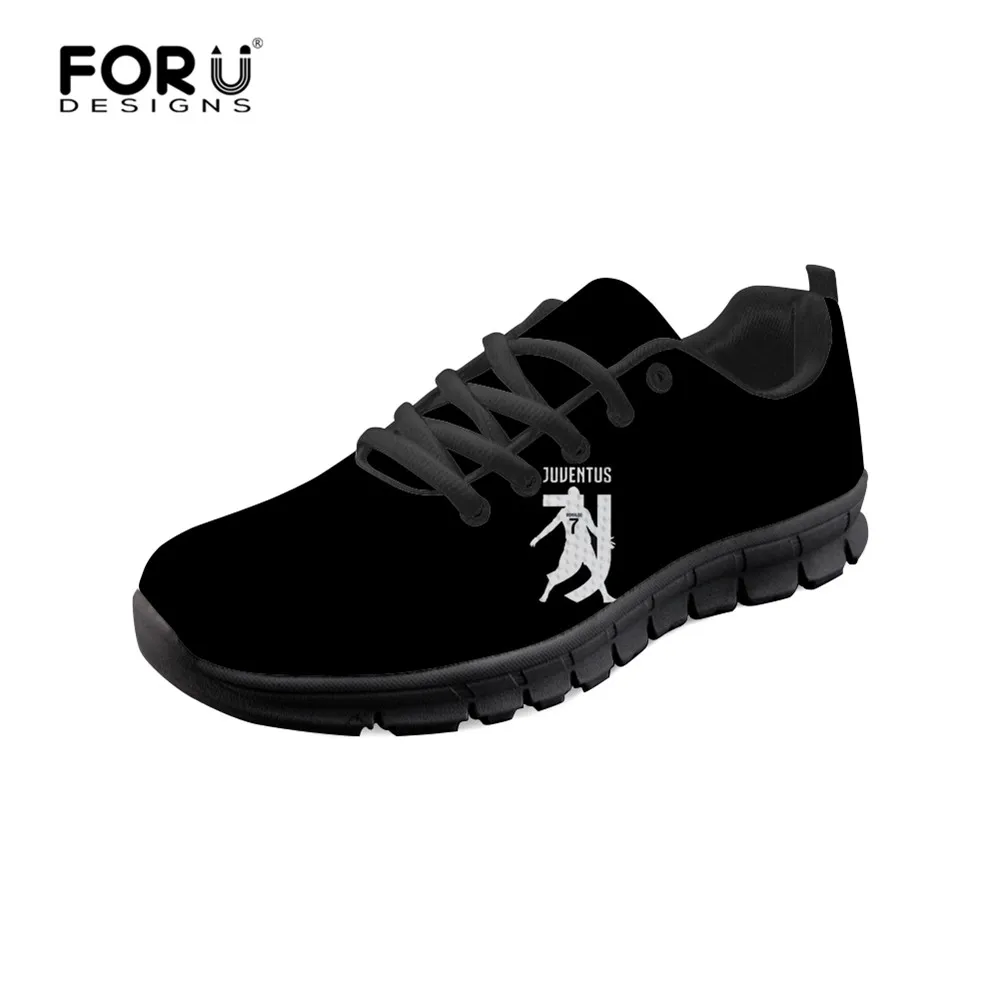 

INSTANTARTS Adult Sneakers Men Spring Autumn Fashion Flat Shoes Juventus Sneakers 3D Print Male Breathable Lace Up Walk Footwear
