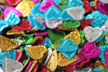 

Sequins hart shape Loose mix Colors size 13mm