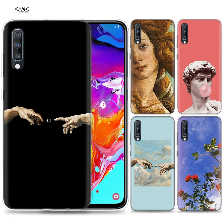 

Bags Case for Samsung Galaxy Mobile Phone A50 A70 A30 A20 J4 J6 J8 A6 A8 M30 A7 Plus 2018 Note 8 9 DAVIS the birth of venus Coqu