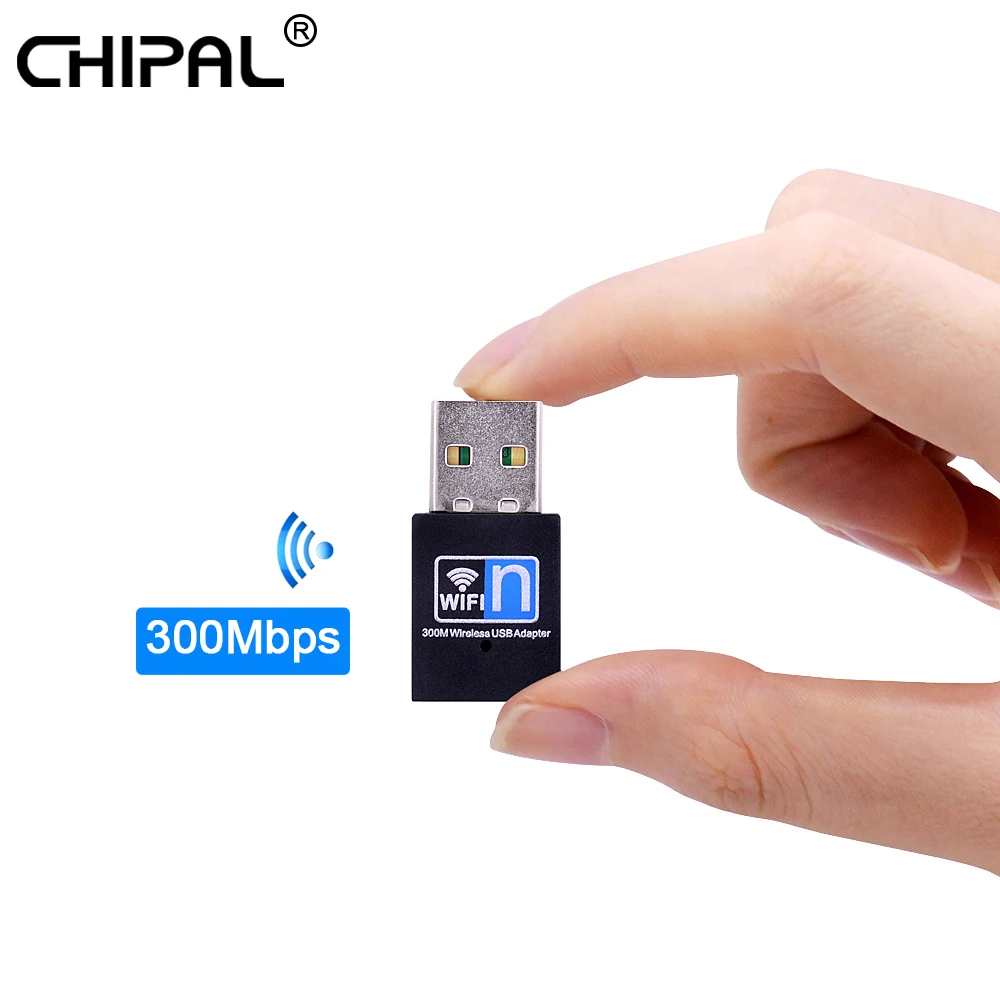 CHIPAL Mini 300 Мбит/с USB Wifi для RTL8192 беспроводной интернет-адаптер 802,11 b/g/n Сетевая карта LAN ключ для ПК настольный компьютер