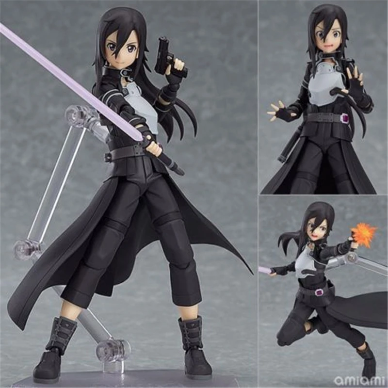 

[PCMOS] 2017 New Anime Sword Art Online II Figma 248 Kirito GGO Action Figure No Box Collection 5567-L