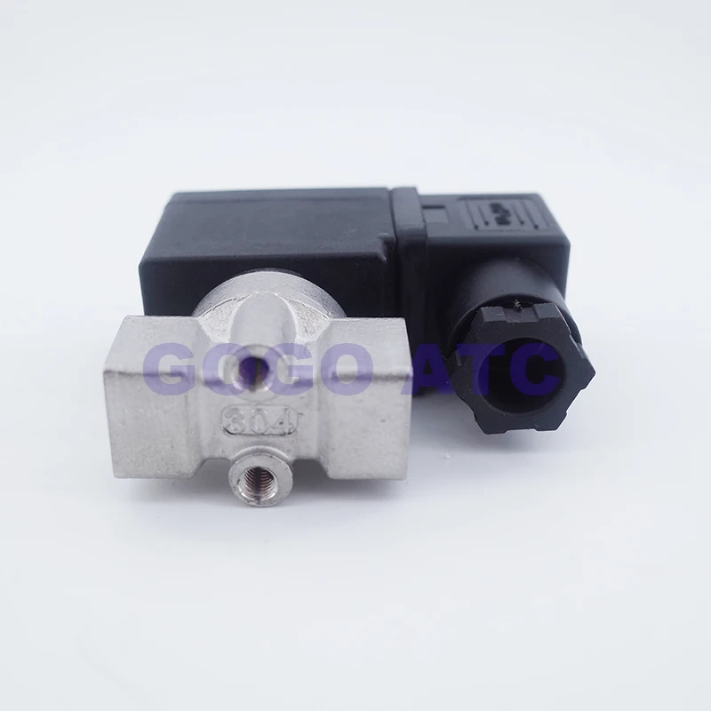 GOGO 0 40bar/20bar/15bar/10bar/7bar 2 ходовой SS304 электромагнитный клапан DC24V 1/4 &quotBSP отверстие
