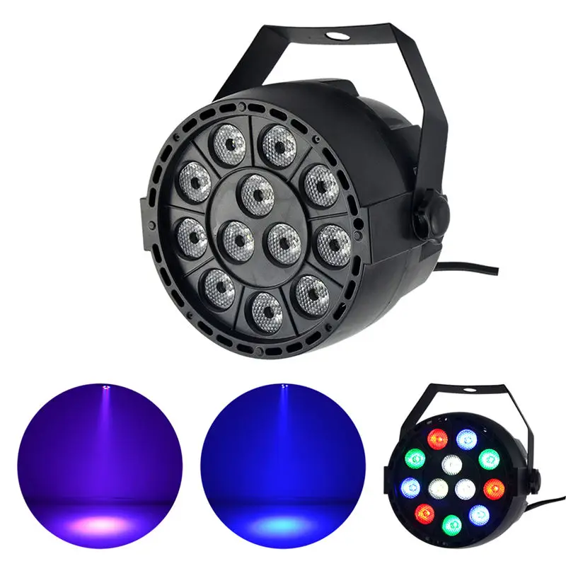 AUCD Mini 12 Pcs RGBW Red Green Blue White Leds LED Par Stage Lighting Disco DJ Club Effect Wedding Show DMX Strobe Light Lamp AUCD Mini 12 Pcs RGBW Red Green Blue White Leds LED Par Stage Lighting Disco DJ Club Effect Wedding Show DMX Strobe Light Lamp