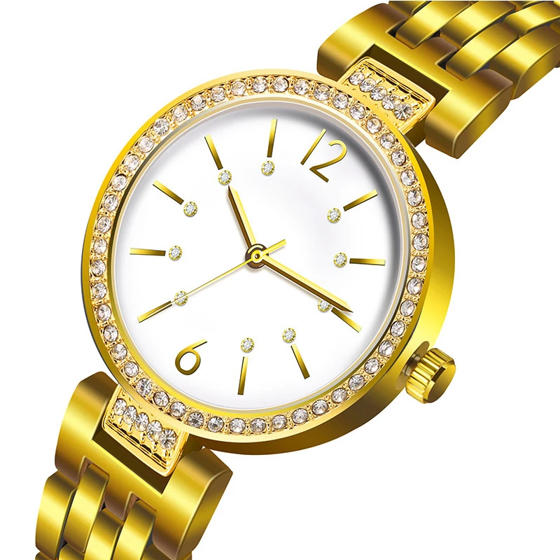 

Fashion Women Watch Quartz Watches Luxury Diamond Wristwatch Casual Stainless Steel Wrist Watches Waterproof Relogio feminino