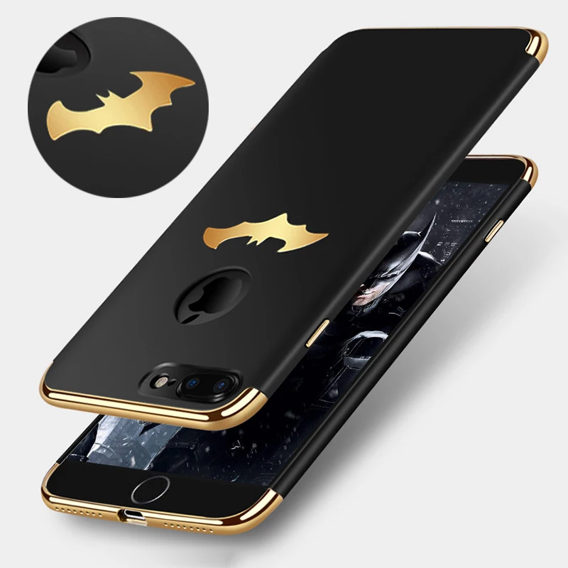 Роскошный чехол с покрытием для iPhone 7 Plus 8 защитный жесткий из поликарбоната X 5S SE 6S
