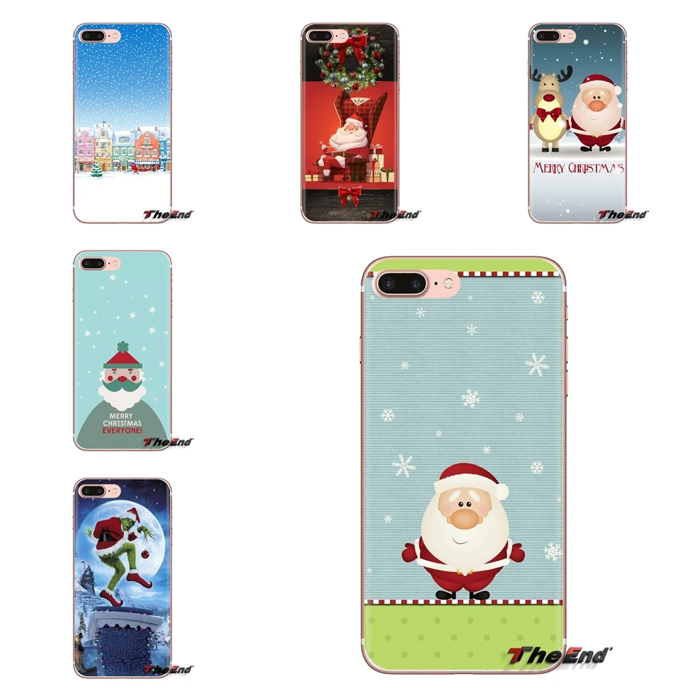 Прозрачные мягкие чехлы для Sony Xperia Z Z1 Z2 Z3 Z5 compact M2 M4 M5 C4 E3 T3 XA Huawei Mate 7 8 Y3II Santa Company anime |